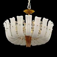 Chandelier, Manner of Barovier & Toso - Sold for $1,875 on 04-23-2022 (Lot 19).jpg